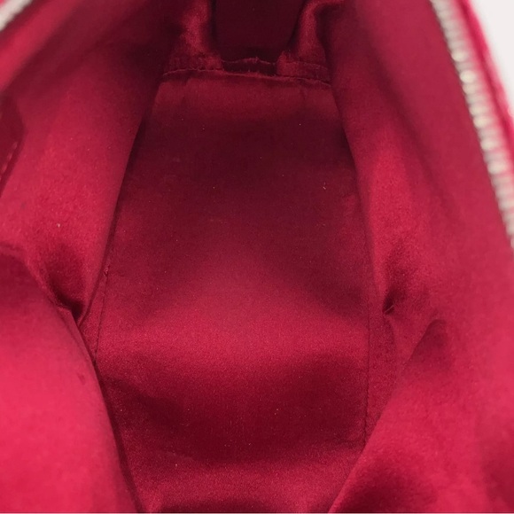 Auth Louis Vuitton Monogram Nano Alma Satin Red Bag - Picture 5 of 10